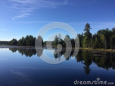 Mirrored nature Stock Photo