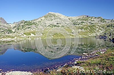 Mirroring mountain Stock Photo