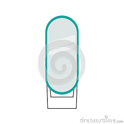 mirrow on a white background Vector Illustration