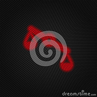 Misbalance, justice, scale vector Light red color retro style vector icon Stock Photo