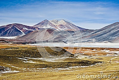 Miscanti Lagoon San Pedro Stock Photo