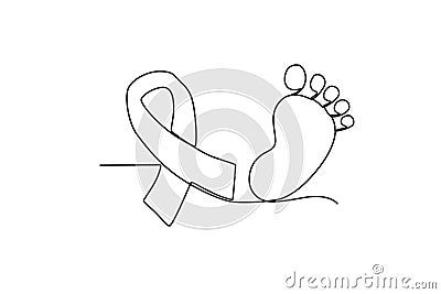 A miscarriage awareness band Vector Illustration