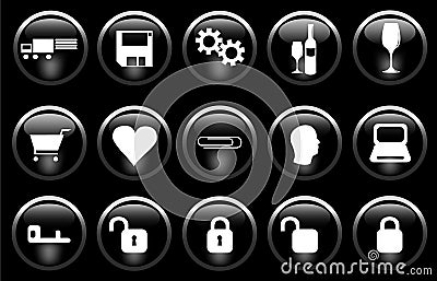 Miscellaneous Icons Vector Illustration