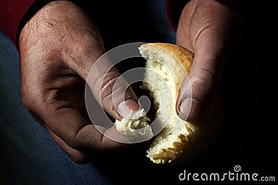 Misery and starvation Stock Photo