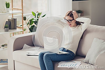 Misfortune manager aggressive hardworking crying people concept. Stock Photo