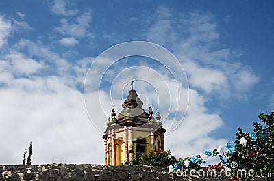 MisiÃ³n de Conca Church atrio Stock Photo