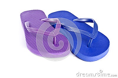 Mismatched Colorful Flip Flops #3 Stock Photo