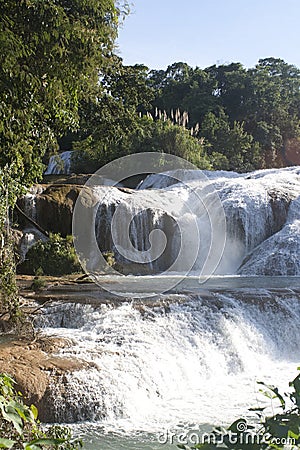 Misol Ha waterfall Mexico Stock Photo