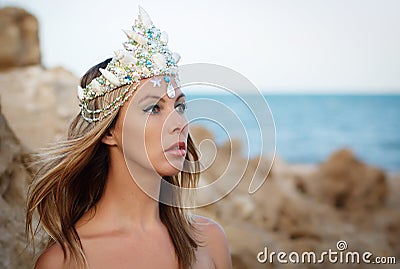 Miss beauty of the Red Sea in the Crown Stock Photo