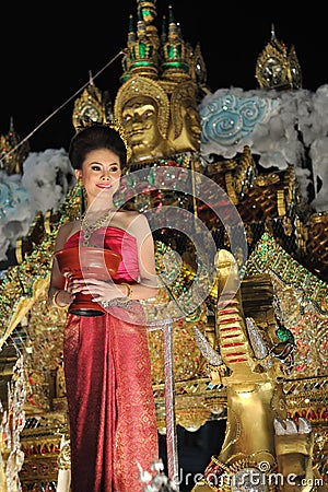 Miss Loi Krathong Editorial Stock Photo