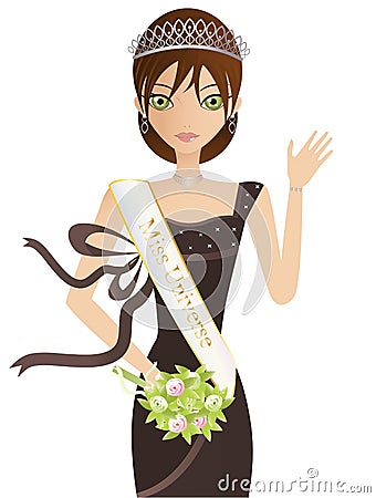 Miss Universe Vector Illustration