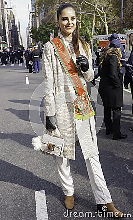 Manhattan, New York, USA - November 11, 2019: 100th Annnual Veteran Day Parade in New York Editorial Stock Photo