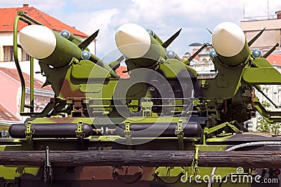 Missile carrier system Stock Photo