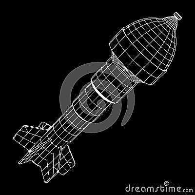 Missile, nuclear bomb vector Vector Illustration