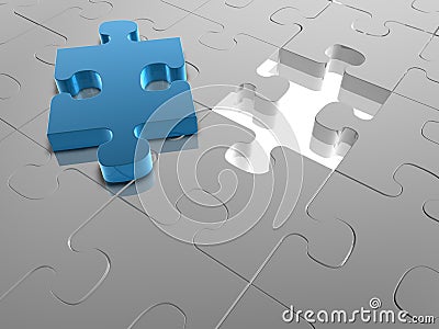 Missing Piece Stock Photo