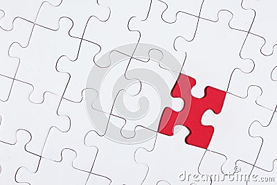 Missing puzzle piece Stock Photo