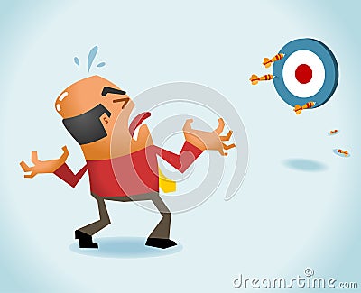 Missing Target Vector Illustration