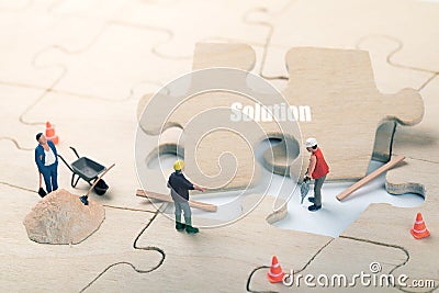 Mission complete and problem solution concept Stock Photo