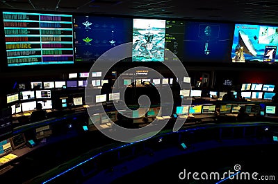 Mission control at Jet Propulsion Lab Editorial Stock Photo