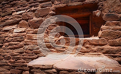 Mission De San Gregorio Abo Baptismal Font built in 1650 Stock Photo