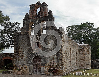 Mission Espada in San Antonio Missions National Historic Park Stock Photo
