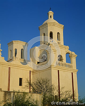 Mission San Xavier del Bac Stock Photo