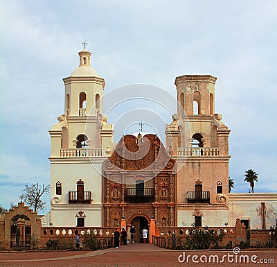 Mission San Xavier del Bac Editorial Stock Photo