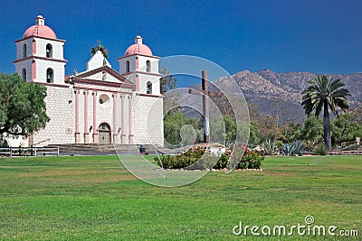 Mission of Santa Barbara, California Stock Photo