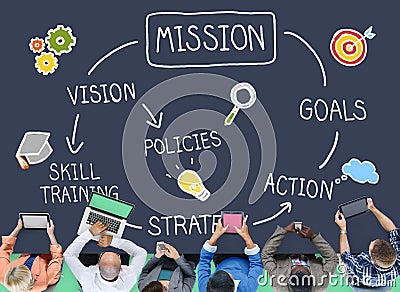 Mission Skill Training Action Inspiration Concept Stock Photo