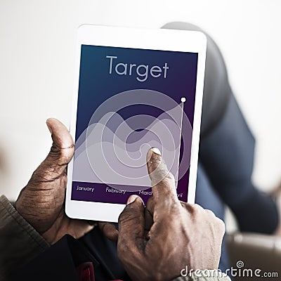 Mission Success Competition Strategy Target Concept Stock Photo