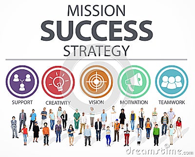 Mission Success Strategy Achievement Strategy Concept Stock Photo