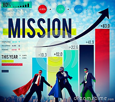 Mission Success Target Solution Aim Aspiration Concept Stock Photo