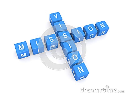 Mission and vision Stock Photo