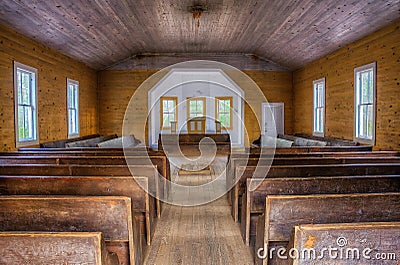 Missionary Baptist Church, Cades Cove, Great Smoky Mountains Editorial Stock Photo