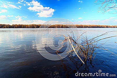 Mississippi River Andalusia Slough Stock Photo