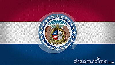 Missouri flag Stock Photo