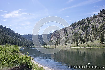 Missouri River Montana Stock Photo