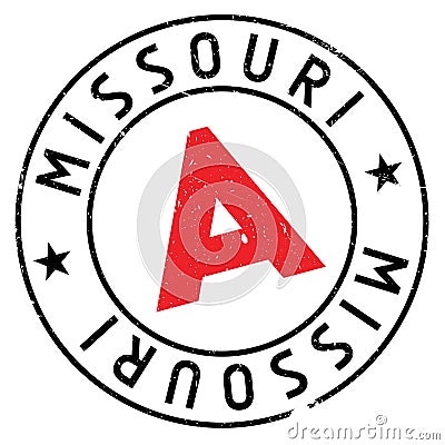 Missouri stamp rubber grunge Stock Photo