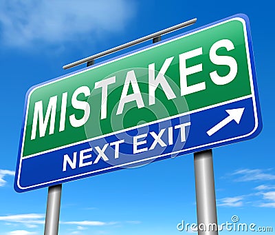 Mistakes concept. Stock Photo