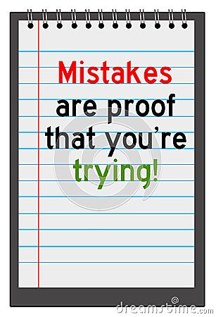 Mistakes Stock Photo