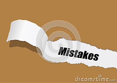 Mistakes Stock Photo