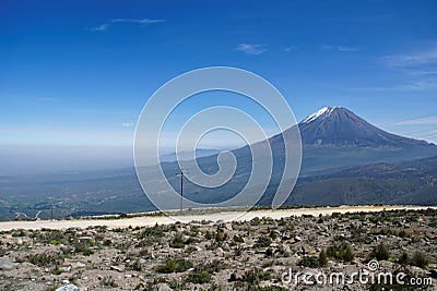 Misti Mountain Landscapes Stock Photo