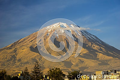 Misti volcano. Arequipa, Peru Stock Photo
