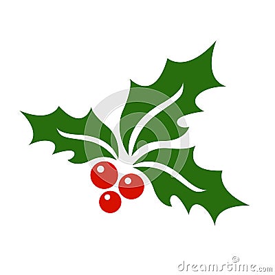 Mistletoe icon vector. Vector Illustration