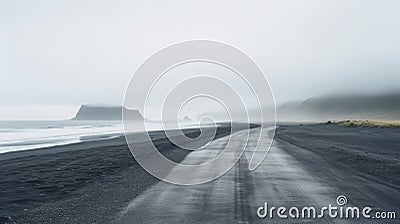Misty Beaches Of Iceland: A Photographer's Dream Stock Photo