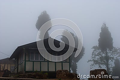 Misty Morning Editorial Stock Photo