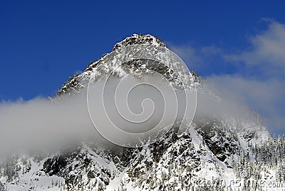 Misty Mountain Stock Photo