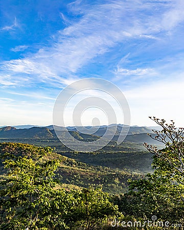 Misty mountains, mountains covered with fogg ,wild nature photography Stock Photo