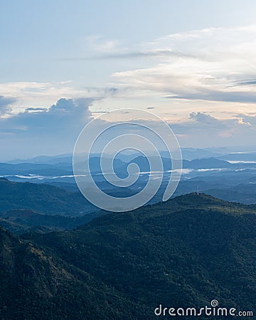 Misty Mountains Wall Decor Print or Poster Stock Photo