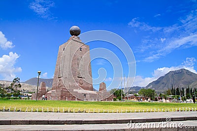 Mitad del mundo or center of the World, Ecuador. Stock Photo